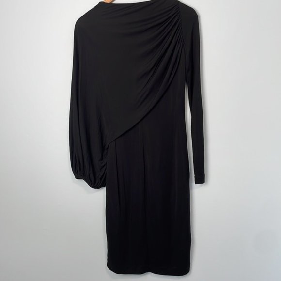 Givenchy Bateau Neckline Knee-Length Black Dress Size 40 - Picture 11 of 13